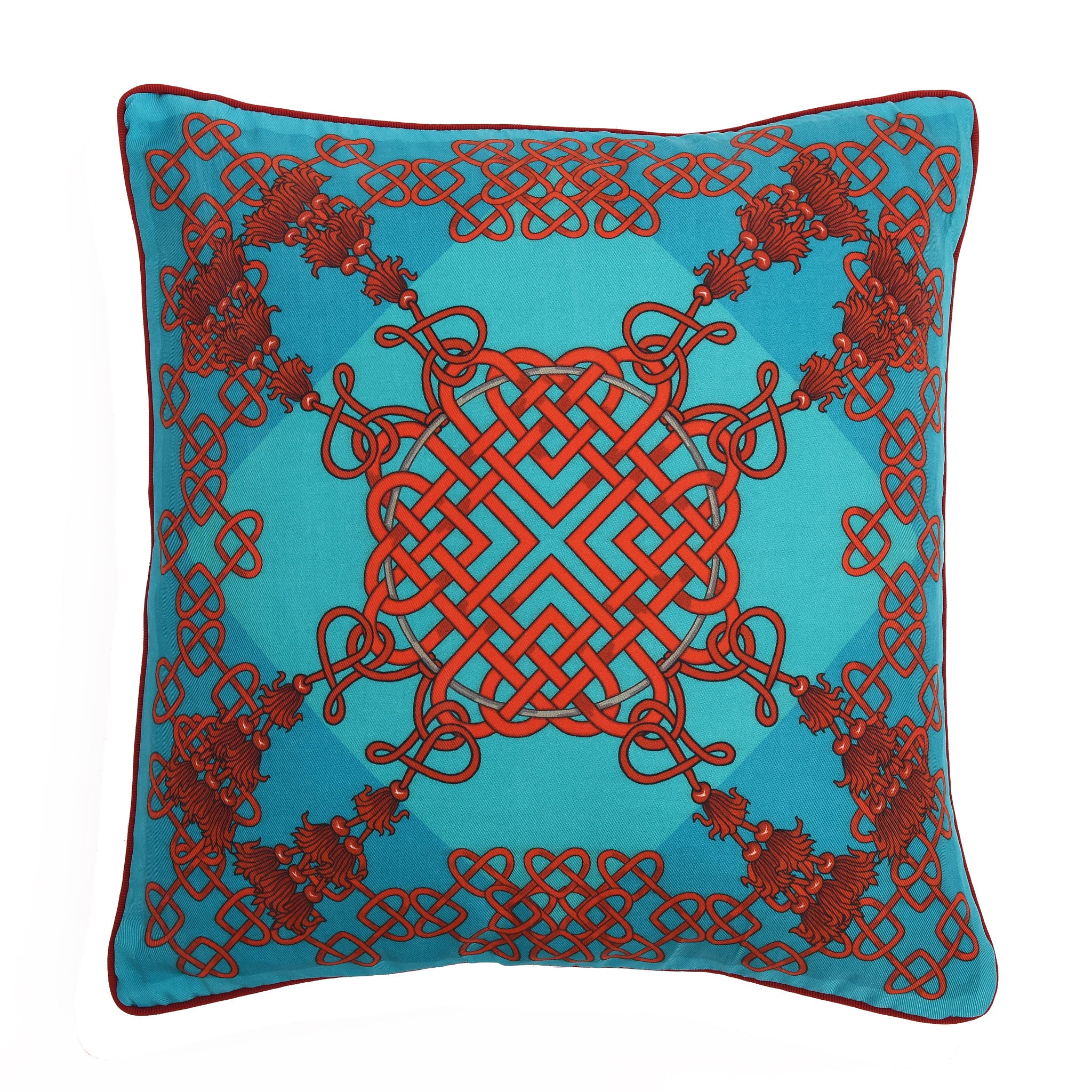 Xanadu Red Silk Cushion