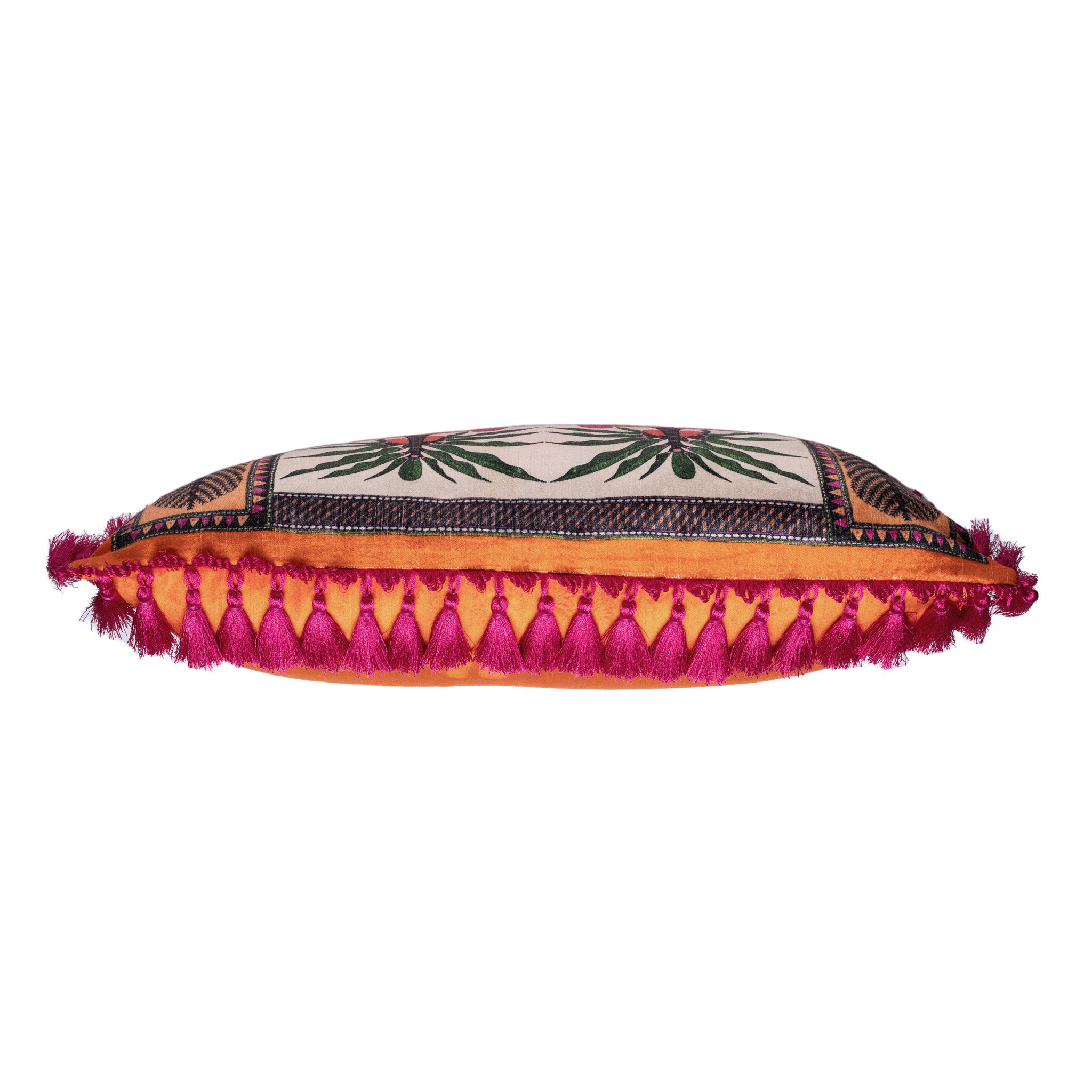 Gulabi Nandi Cotton Velvet Cushion