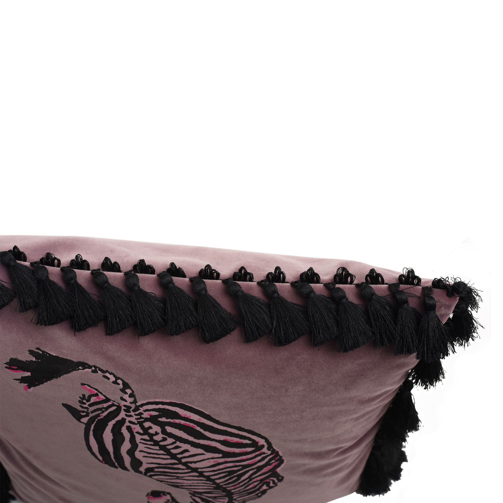 Zebrano Velvet Cushion