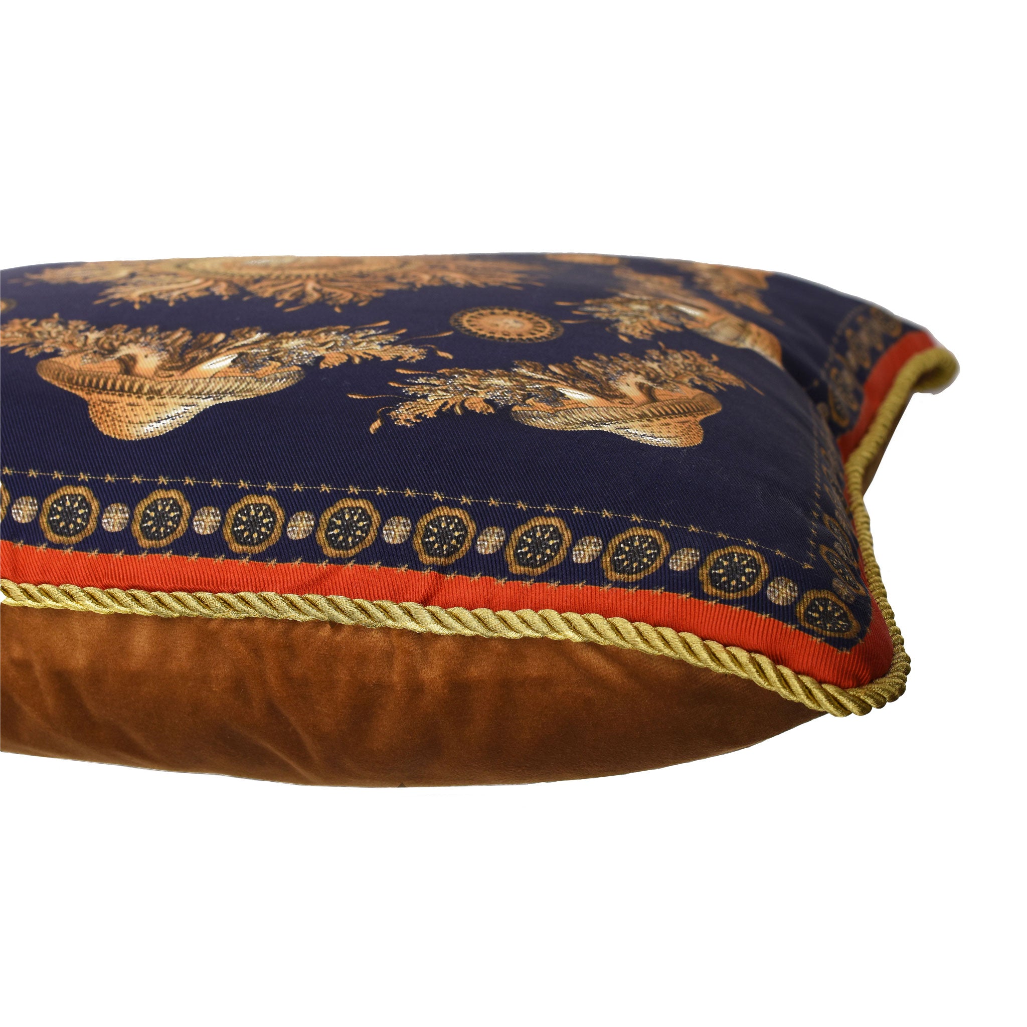 Neptunian Blue Silk Cushion
