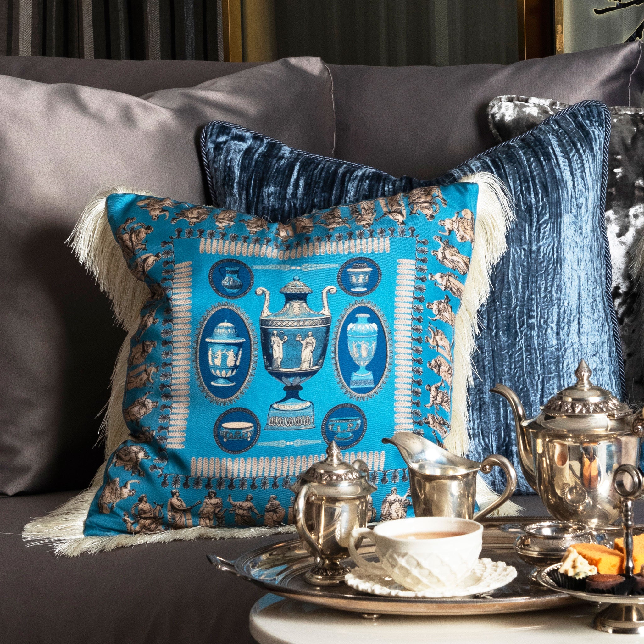 Jasper II Silk Cushion