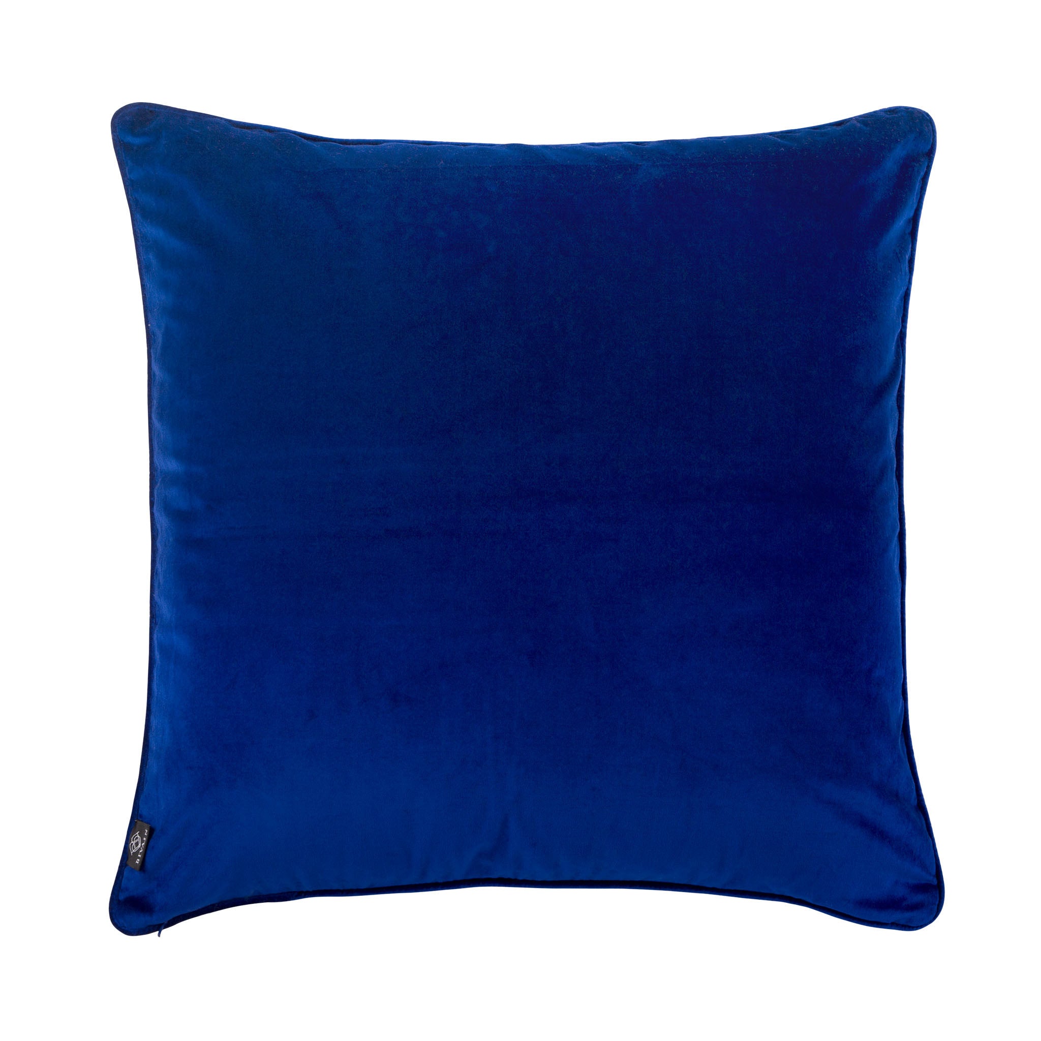 Silk twill & velvet foliage print large floor cushion - Bivain - 3