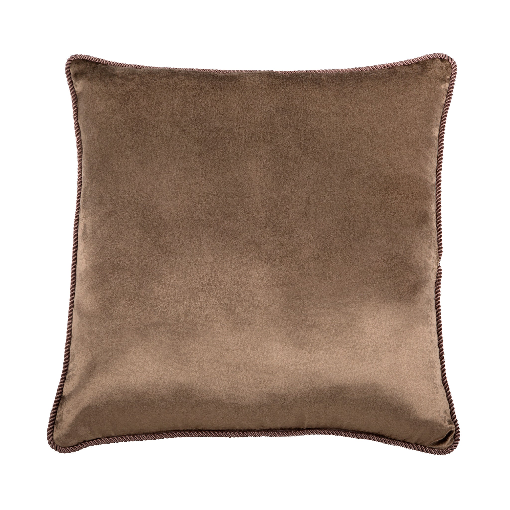 Fawn Brown Velvet Cushion, , Bivain