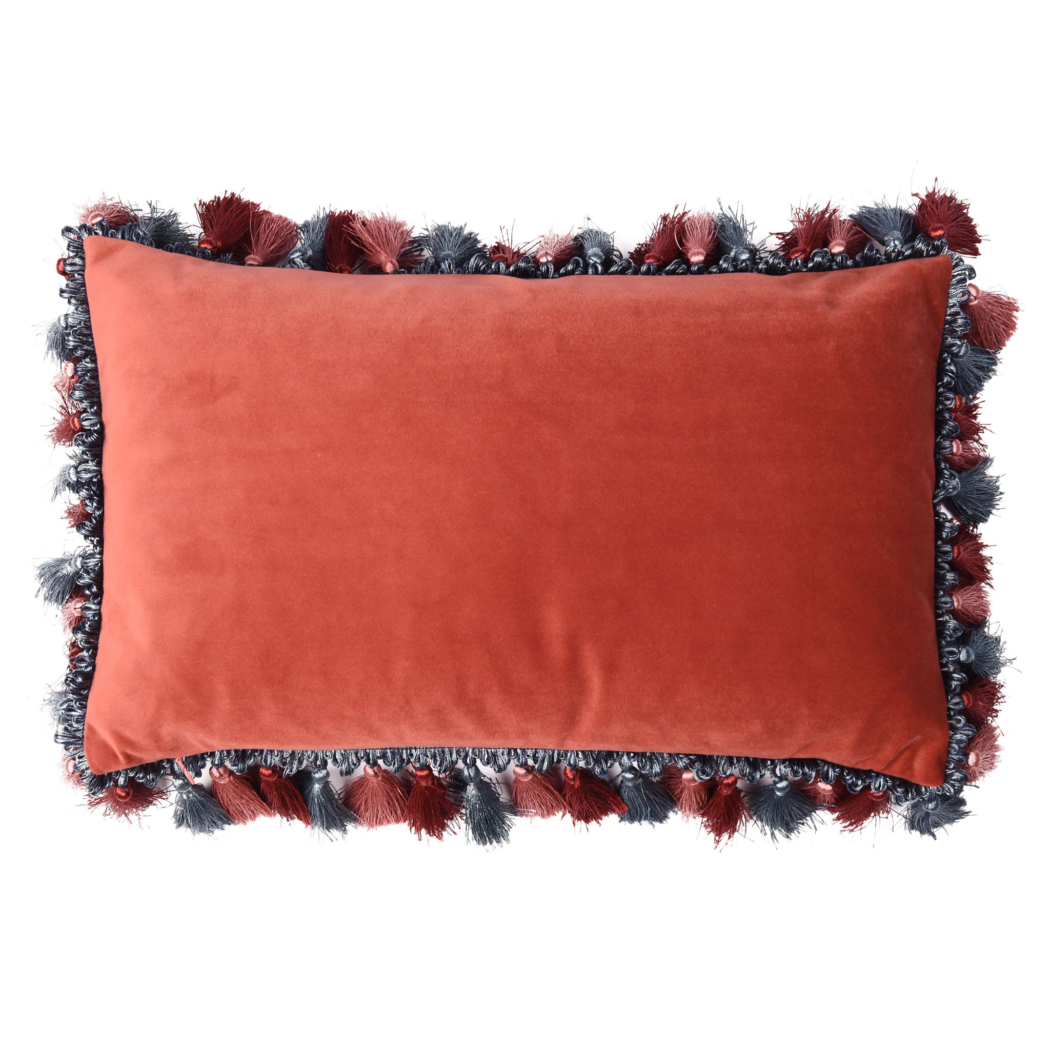 Malabar Coral Velvet Cushion