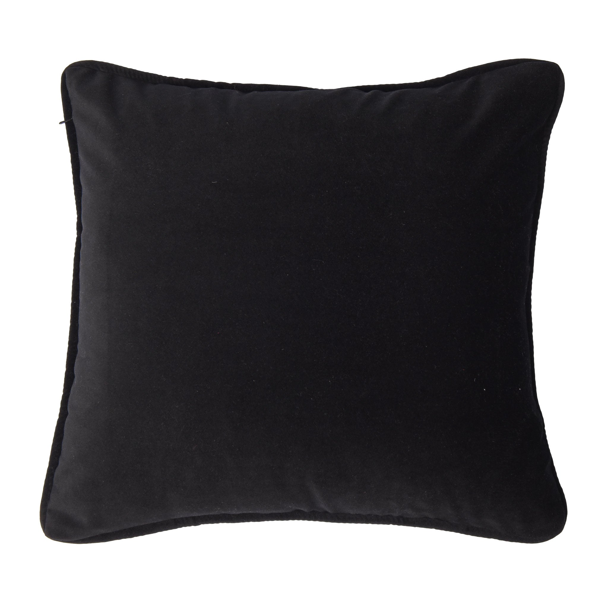 Nude Black Cotton & Velvet Cushion