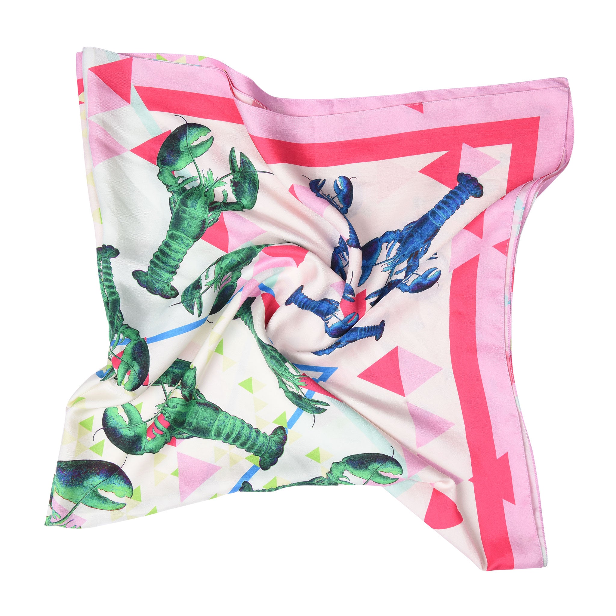 Party Lobster Large Silk Scarf