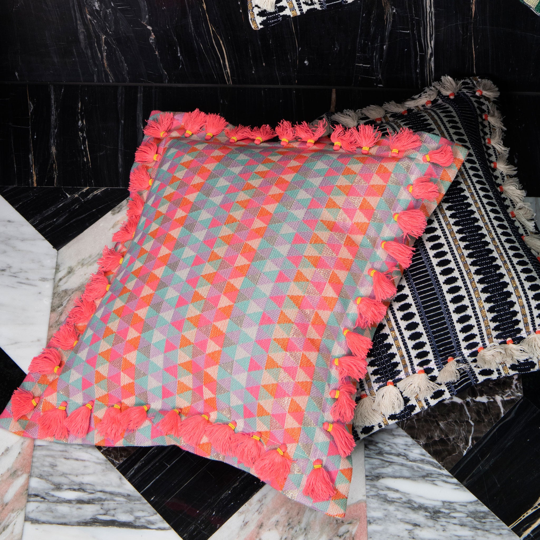 Bedawi Blush Cotton Cushion