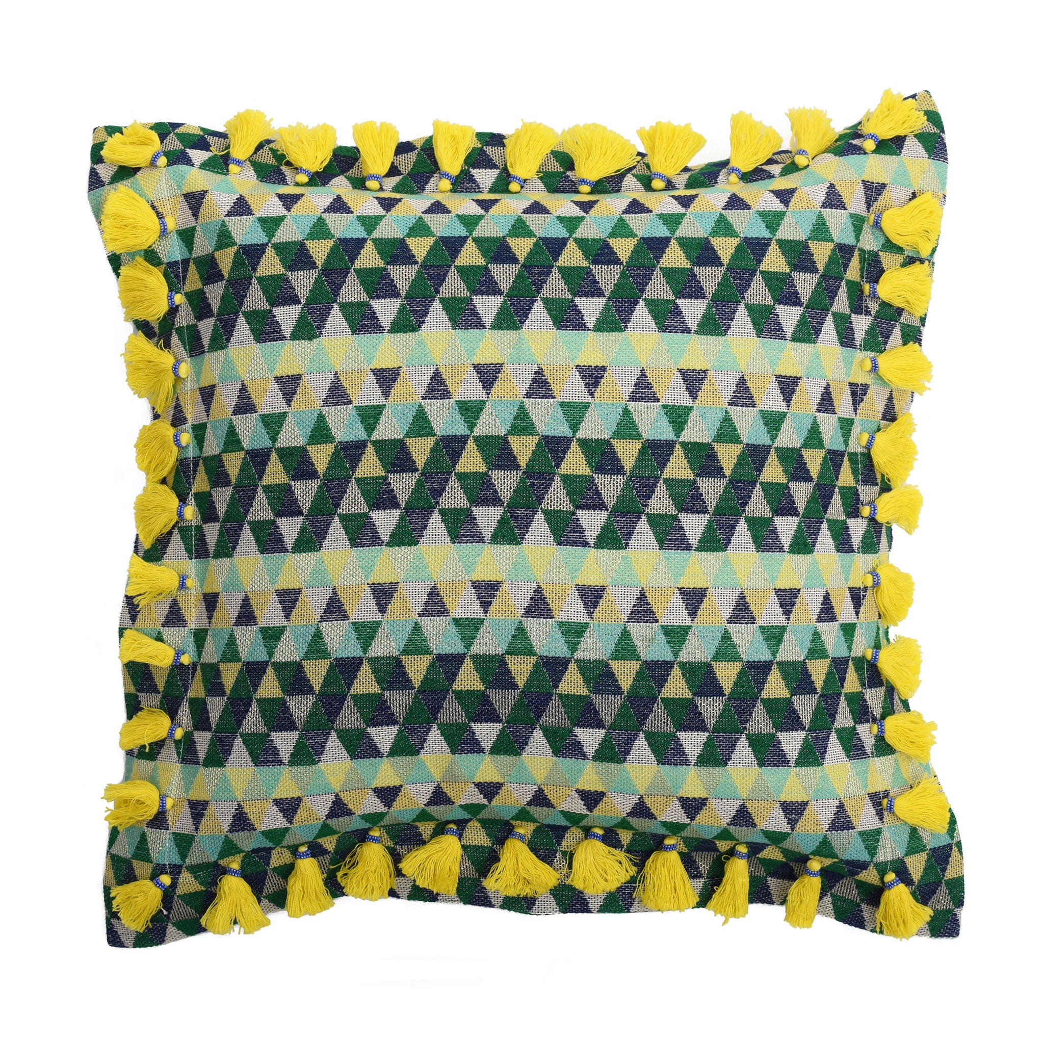 Bedawi Chartreuse Cotton Cushion