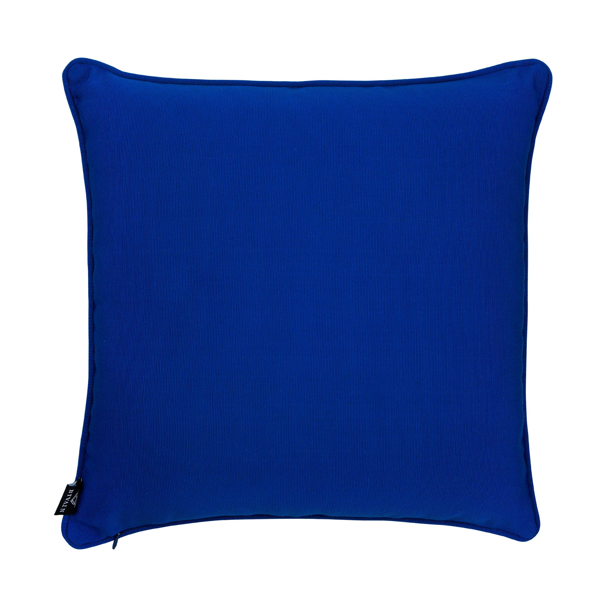 Cotton blue & white reclining nude print cushion - Bivain - 3