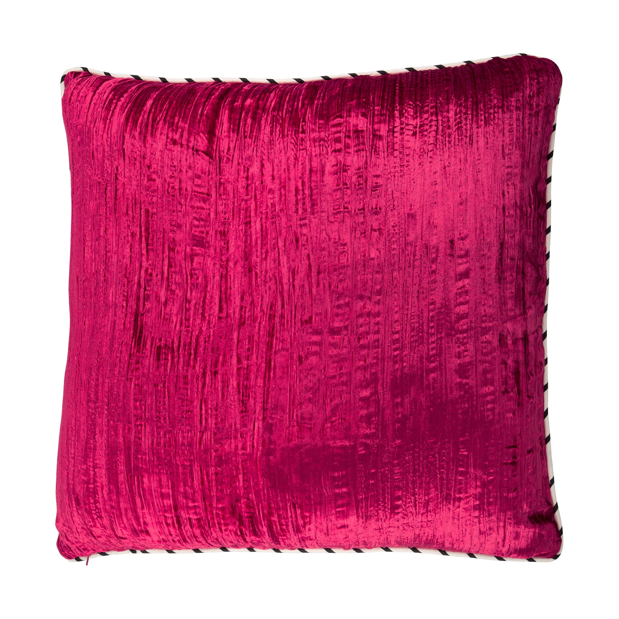 Silk twill and velvet tropical bird print cushion - Bivain - 3