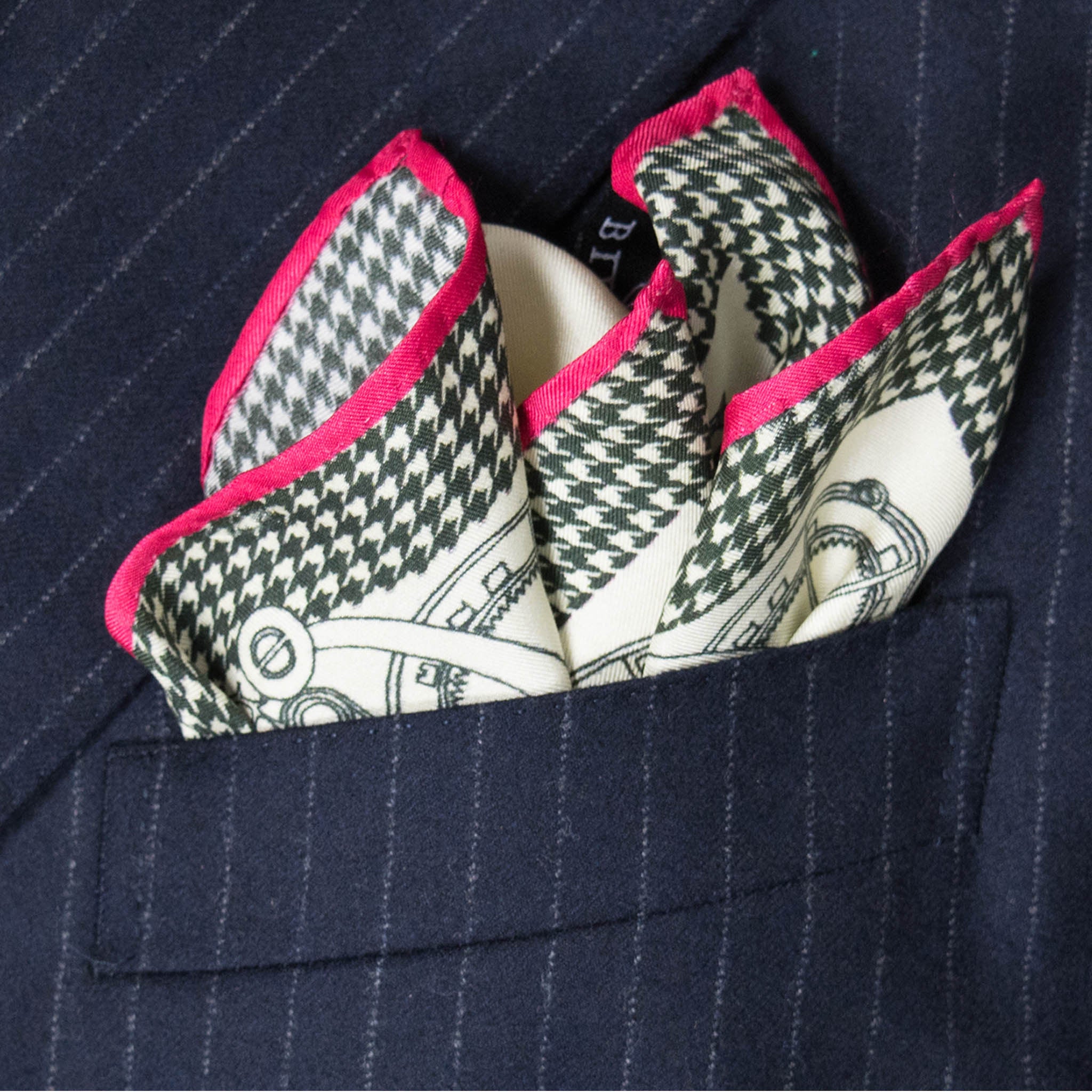 Magician Silk Pocket Square, , Bivain