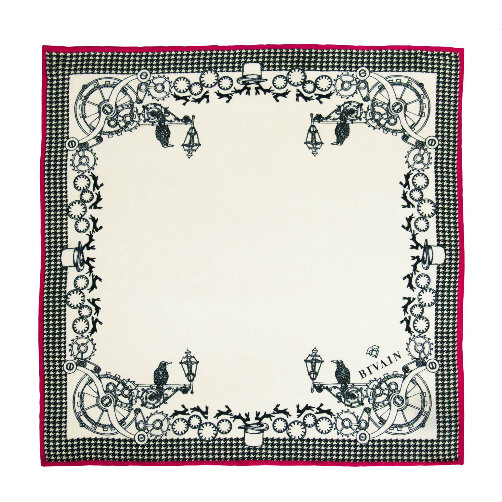 Magician Silk Pocket Square, , Bivain
