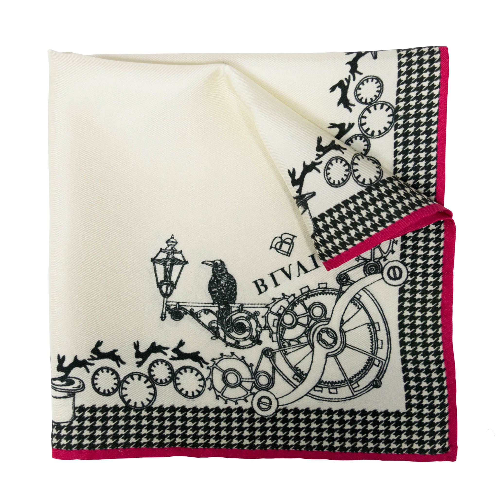 Magician Silk Pocket Square, , Bivain