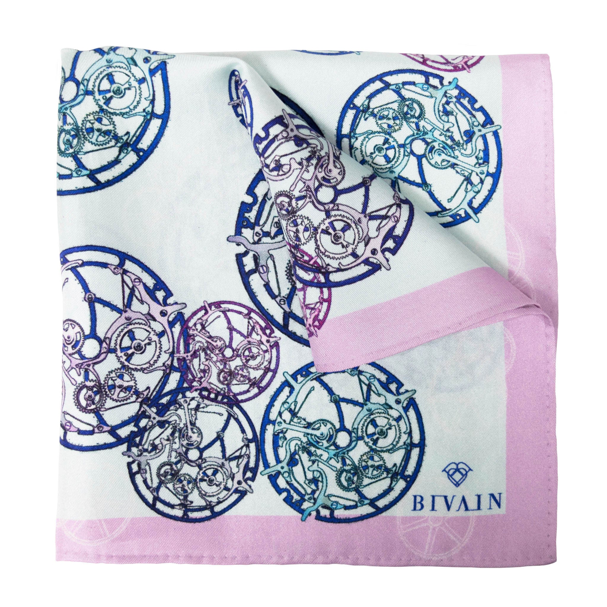 Calibre Silk Pocket Square, , Bivain
