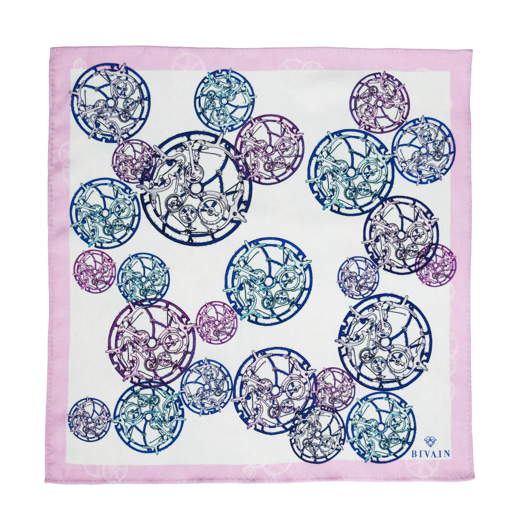 Calibre Silk Pocket Square, , Bivain